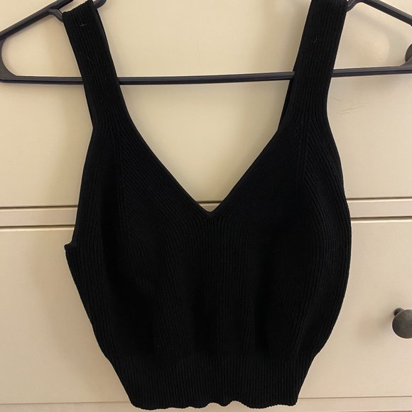 RE/DONE Cropped Sweater Tank - Picture 1 of 4